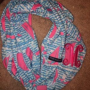 Lilly regatta initial scarf
